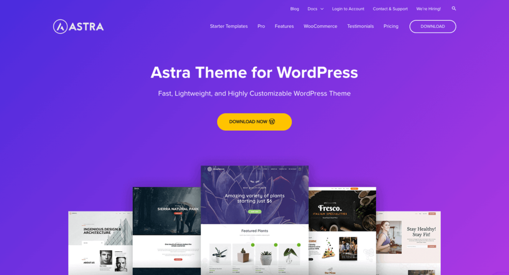 Astra tema