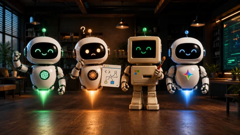 AI billeder med ChatGPT, Copilot, Gemini og Claude